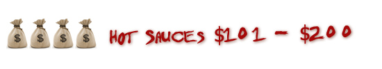 Hot Sauces Priced $101 - $200